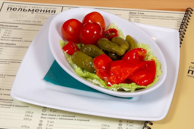 Пельмения меню