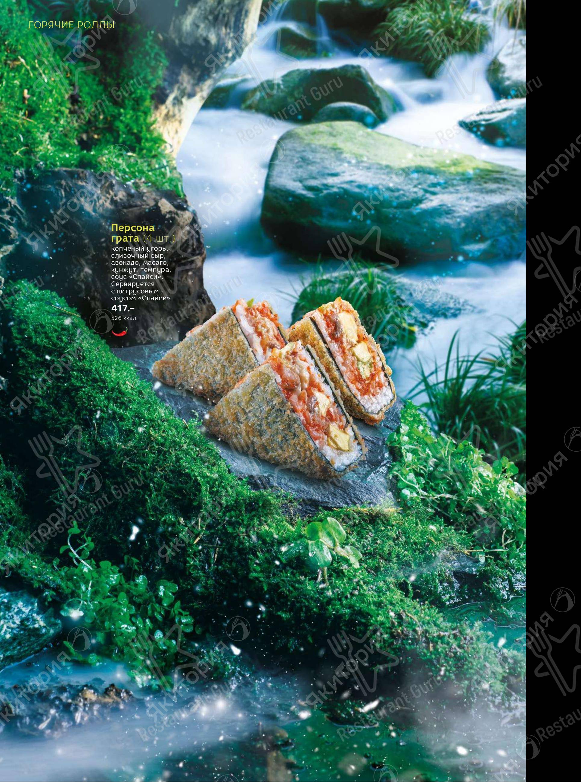 Меню для посетителей ресторана Якитория