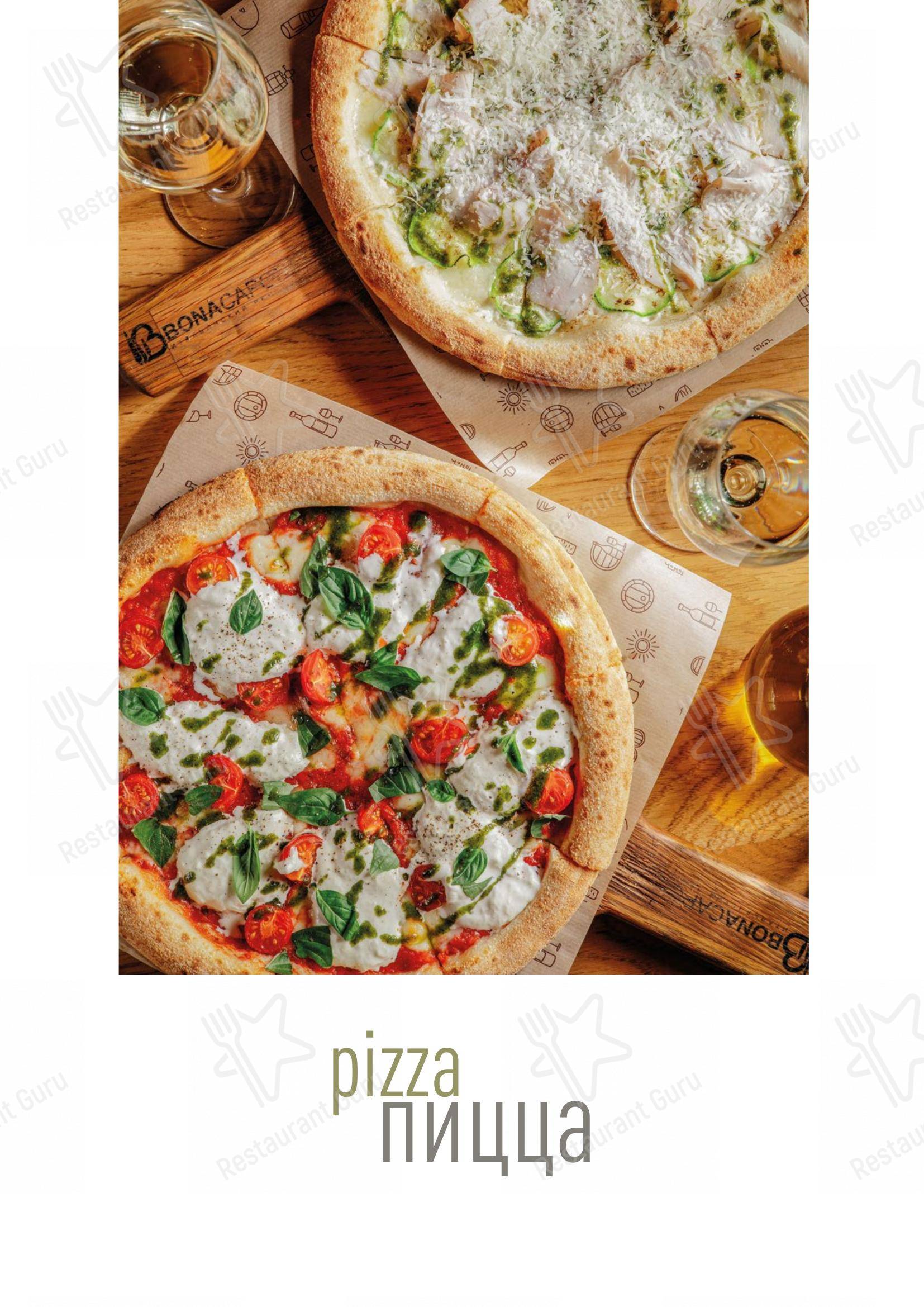 Взгляните на меню Bona