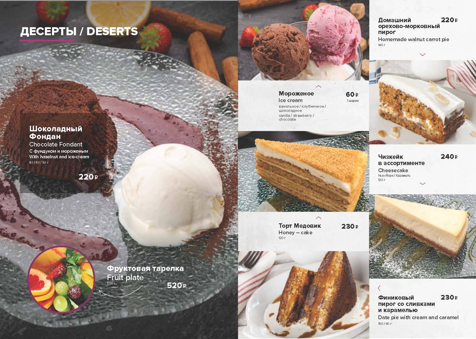 Разведка меню