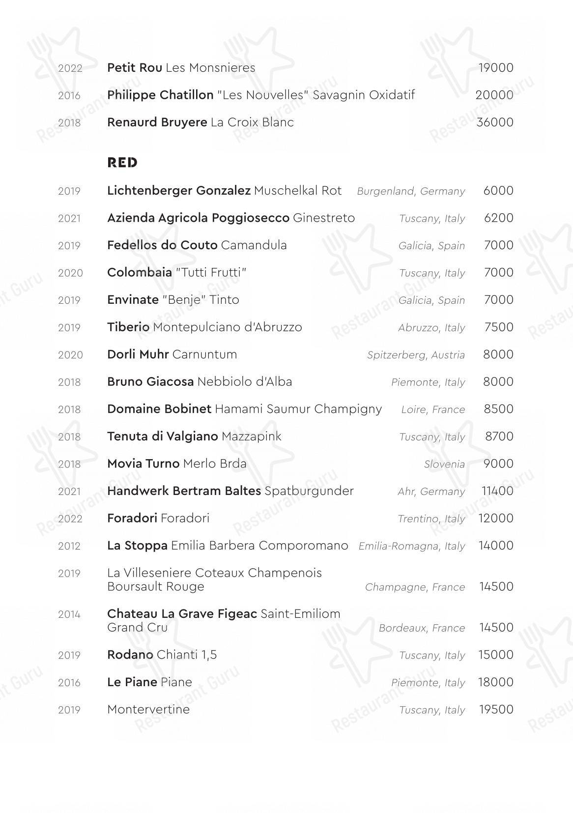 Меню ресторана Км20 Food в Москве