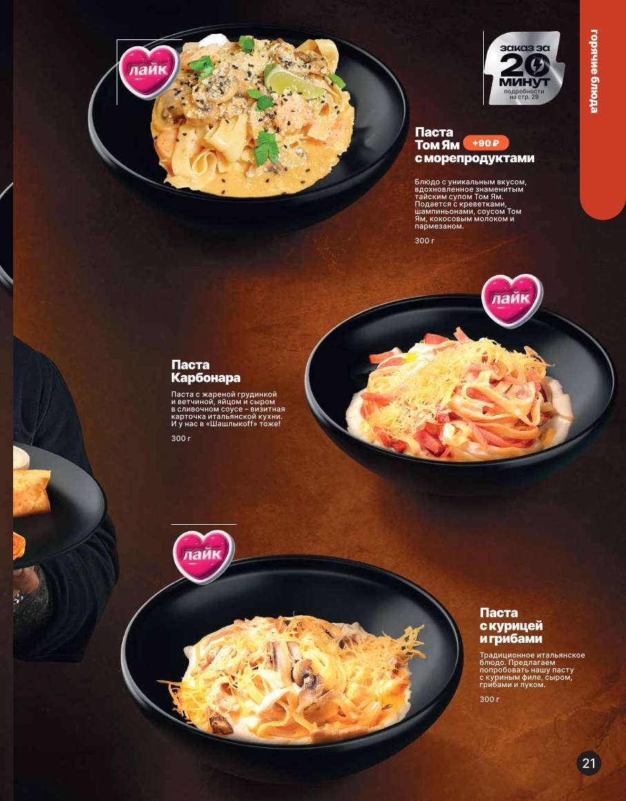 Шашлыкоff меню