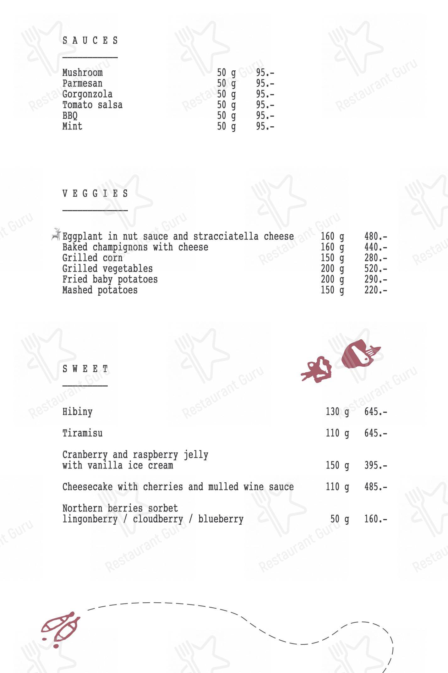 Меню ресторана Sampo - Меню напитков
