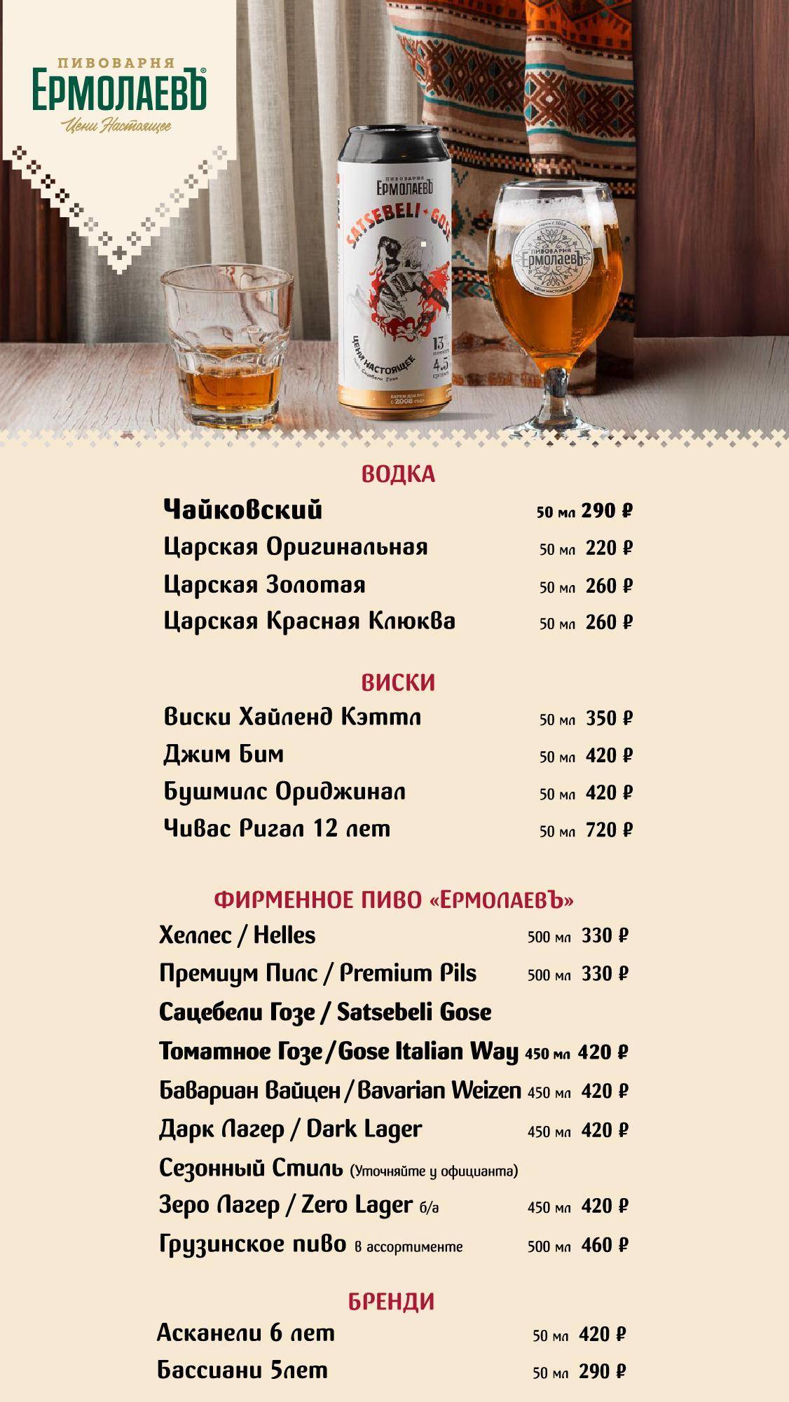 Грузинка Нани меню