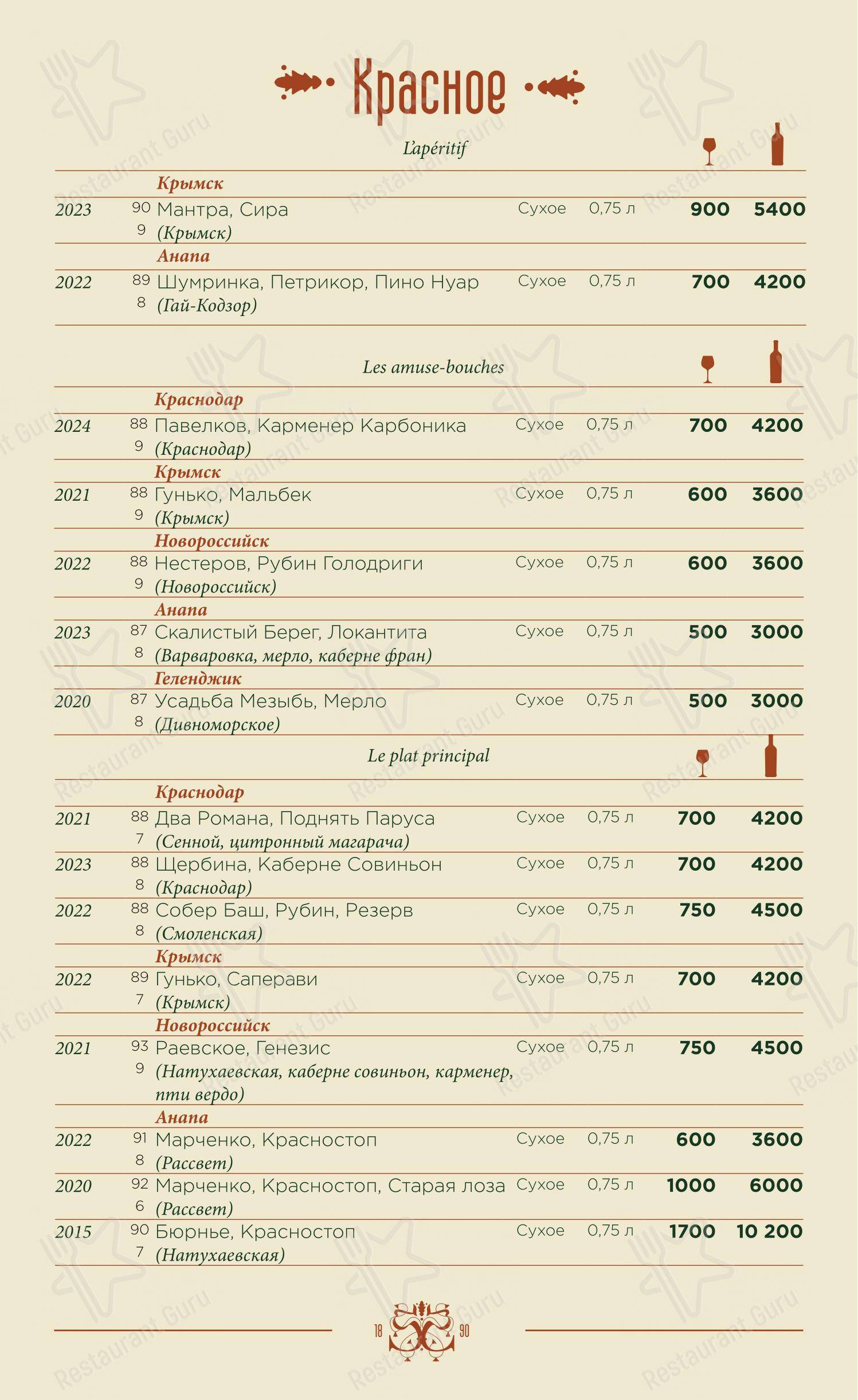 Меню ресторана Диканька - Коктейльная карта