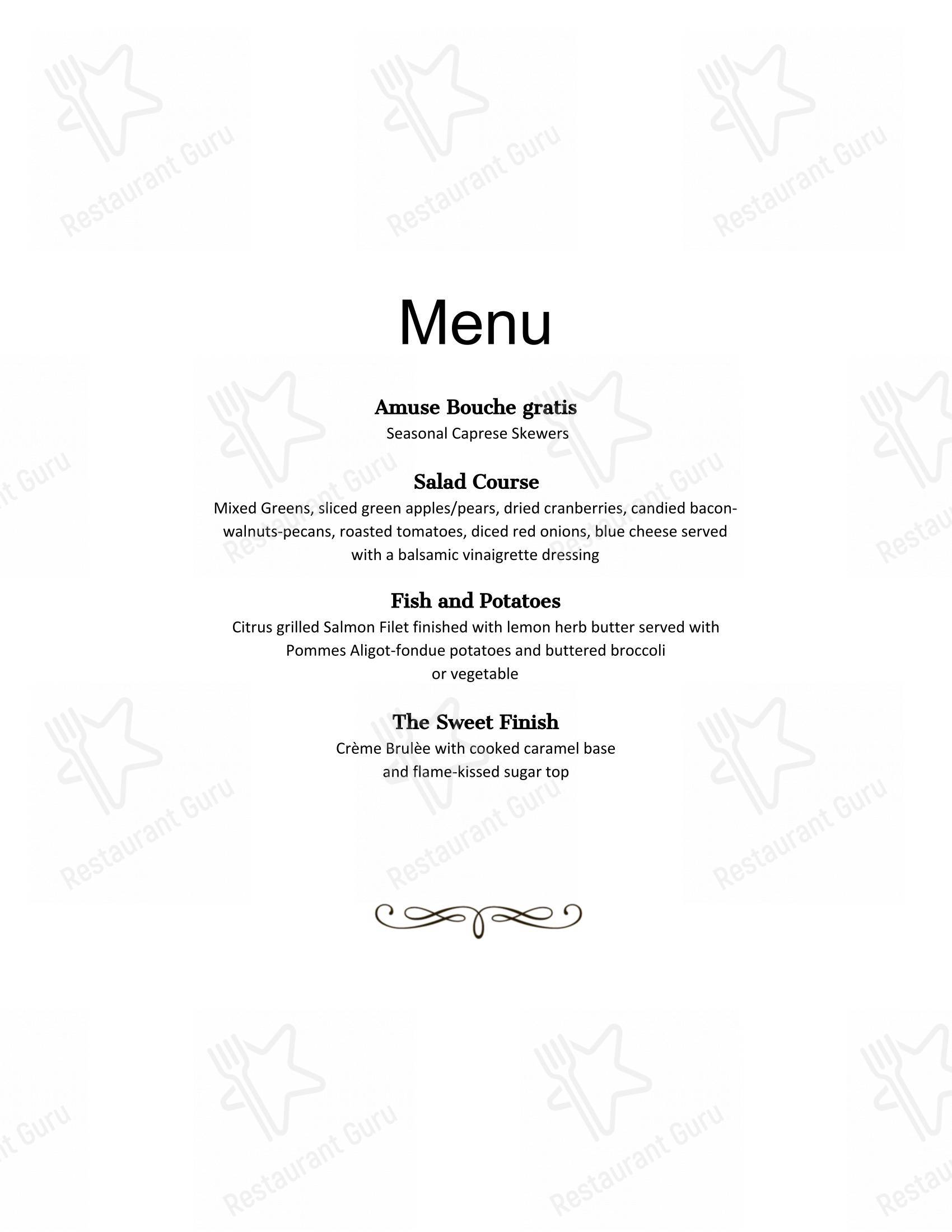 Меню кафе Кредо в Белгороде