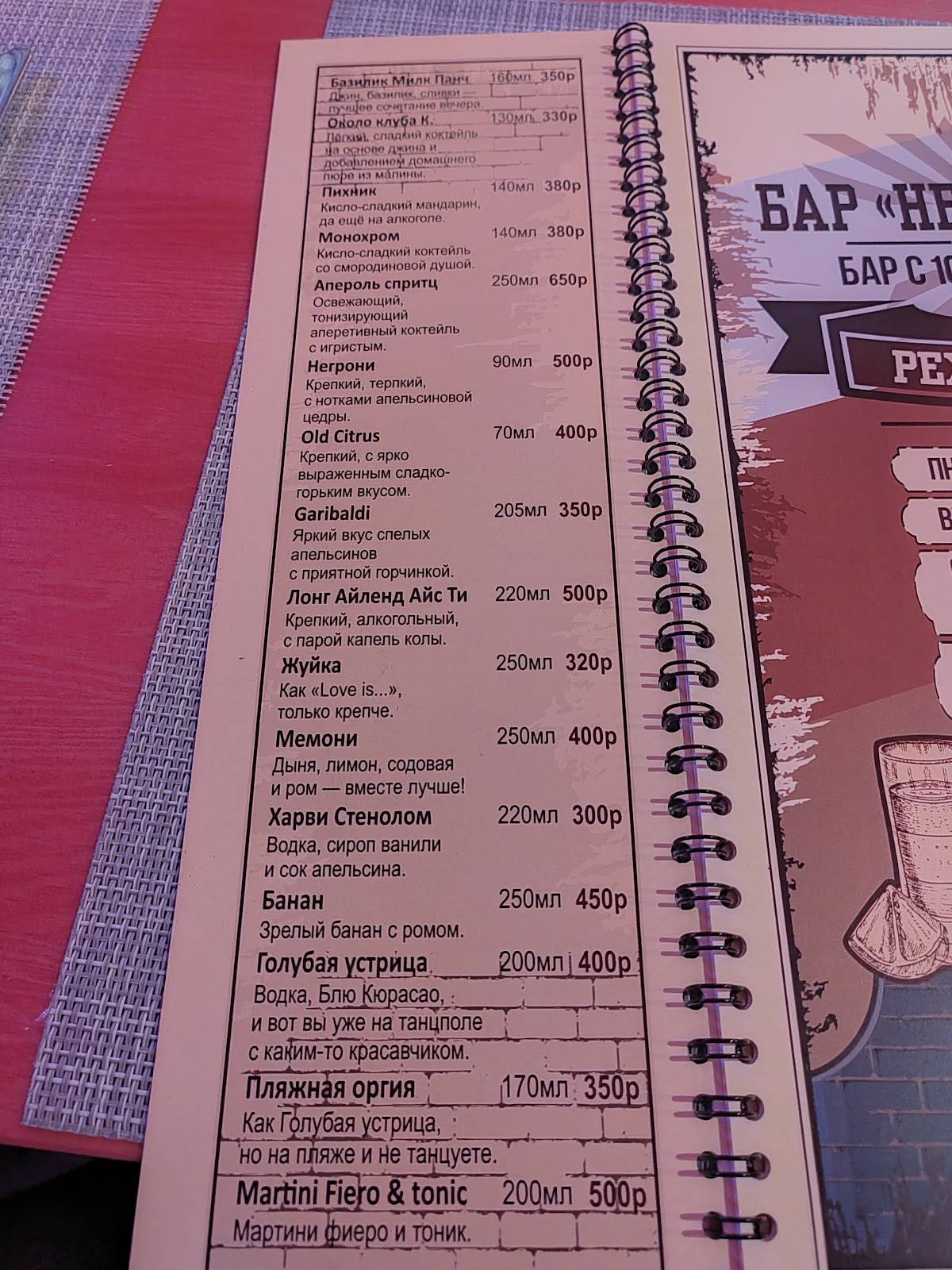 Нет проблем меню