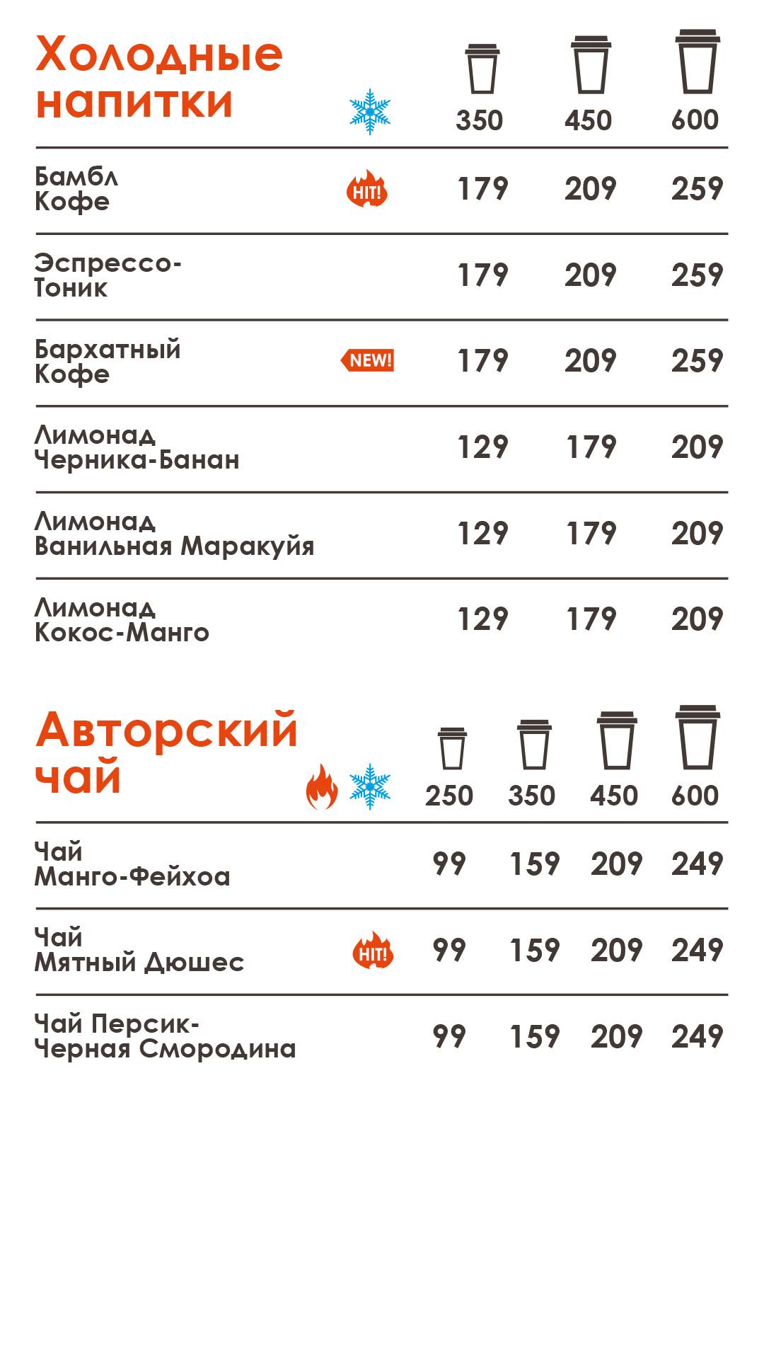 Bodro Coffee меню