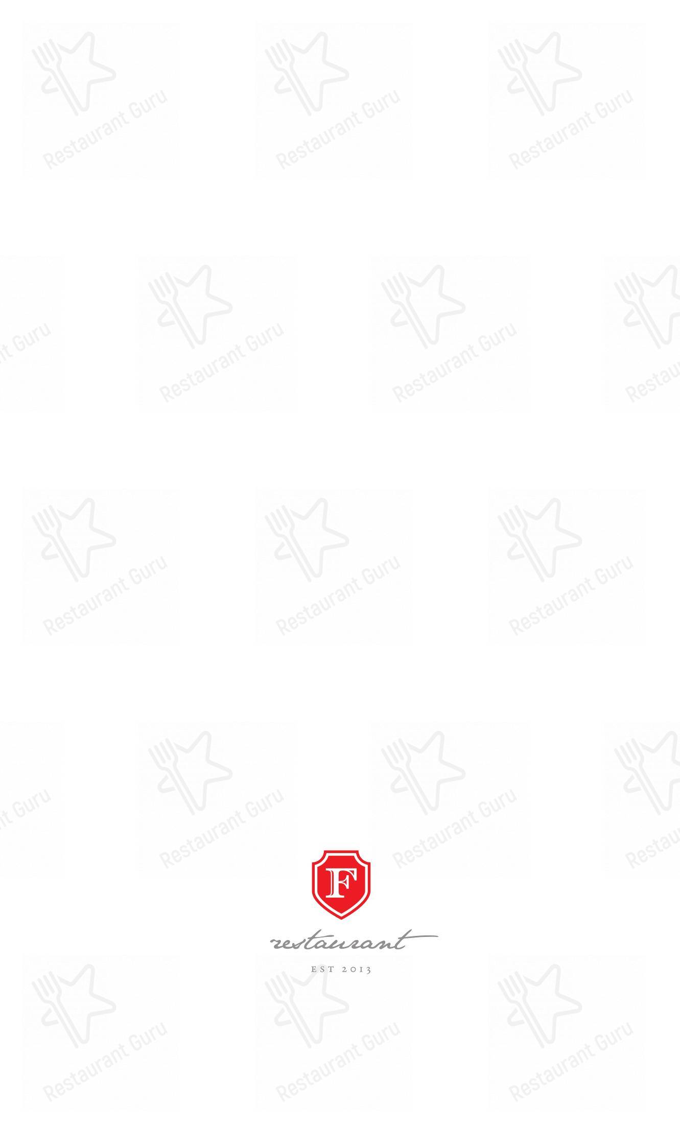 Меню ресторана Фамилия в Краснодаре