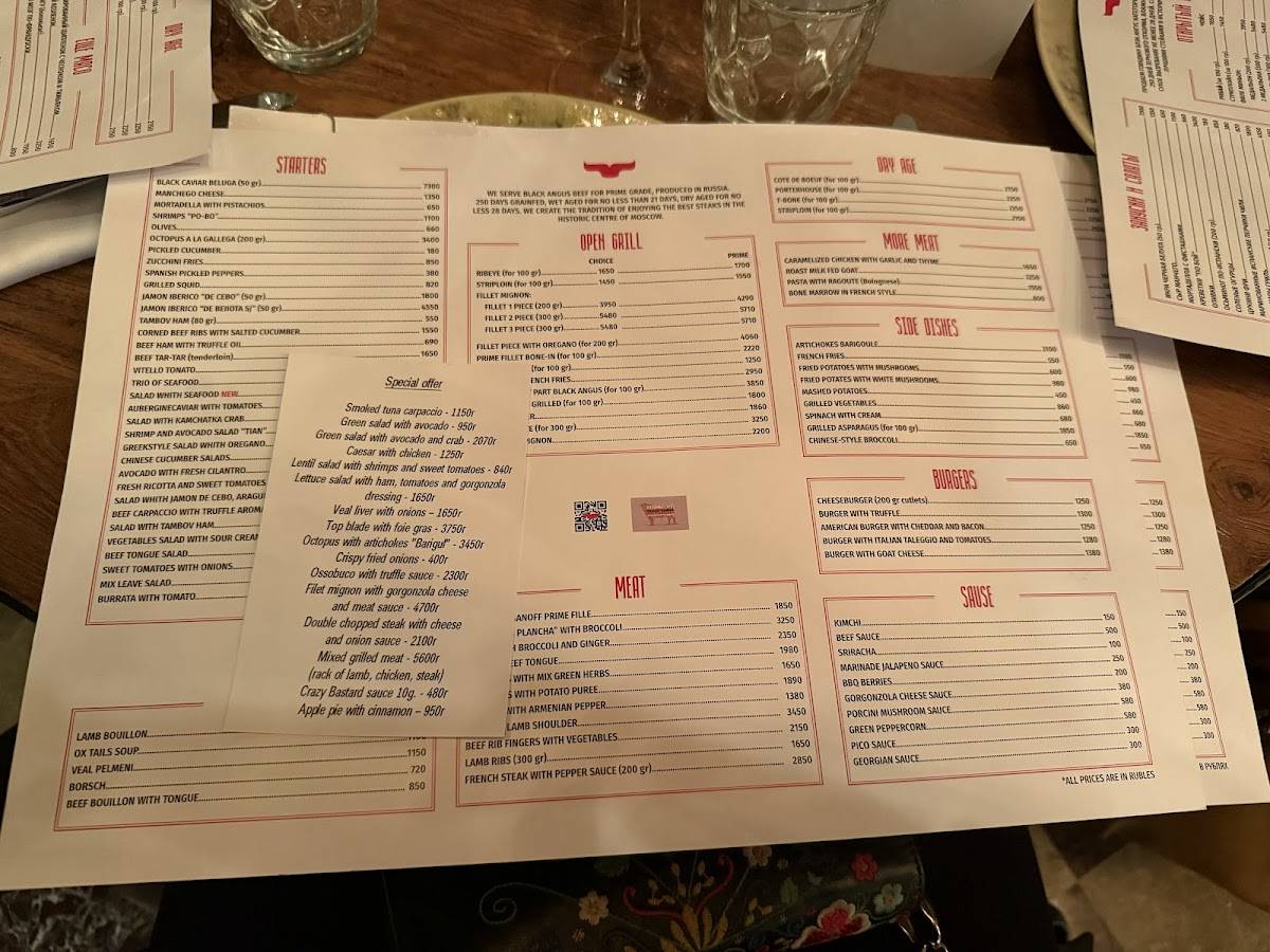 Рыбы нет меню