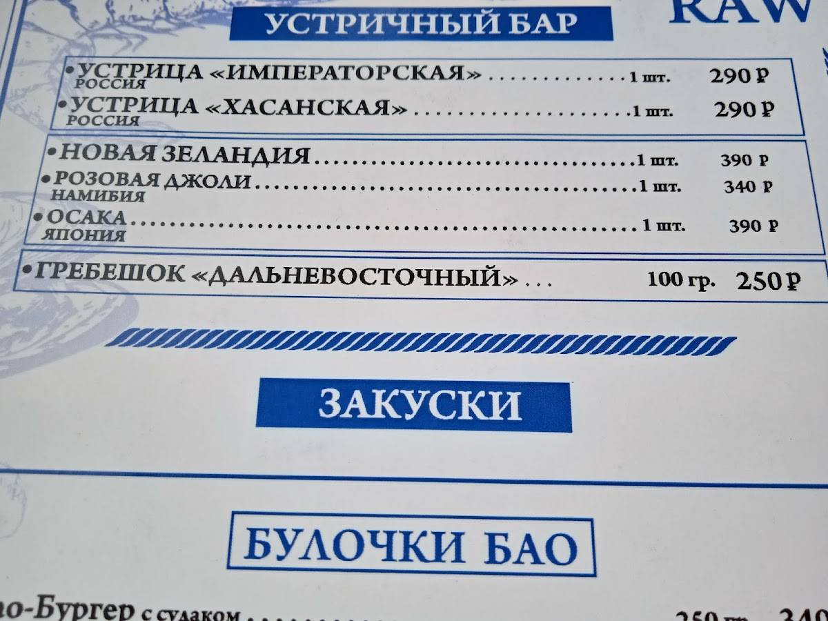 Pinot Grigio меню