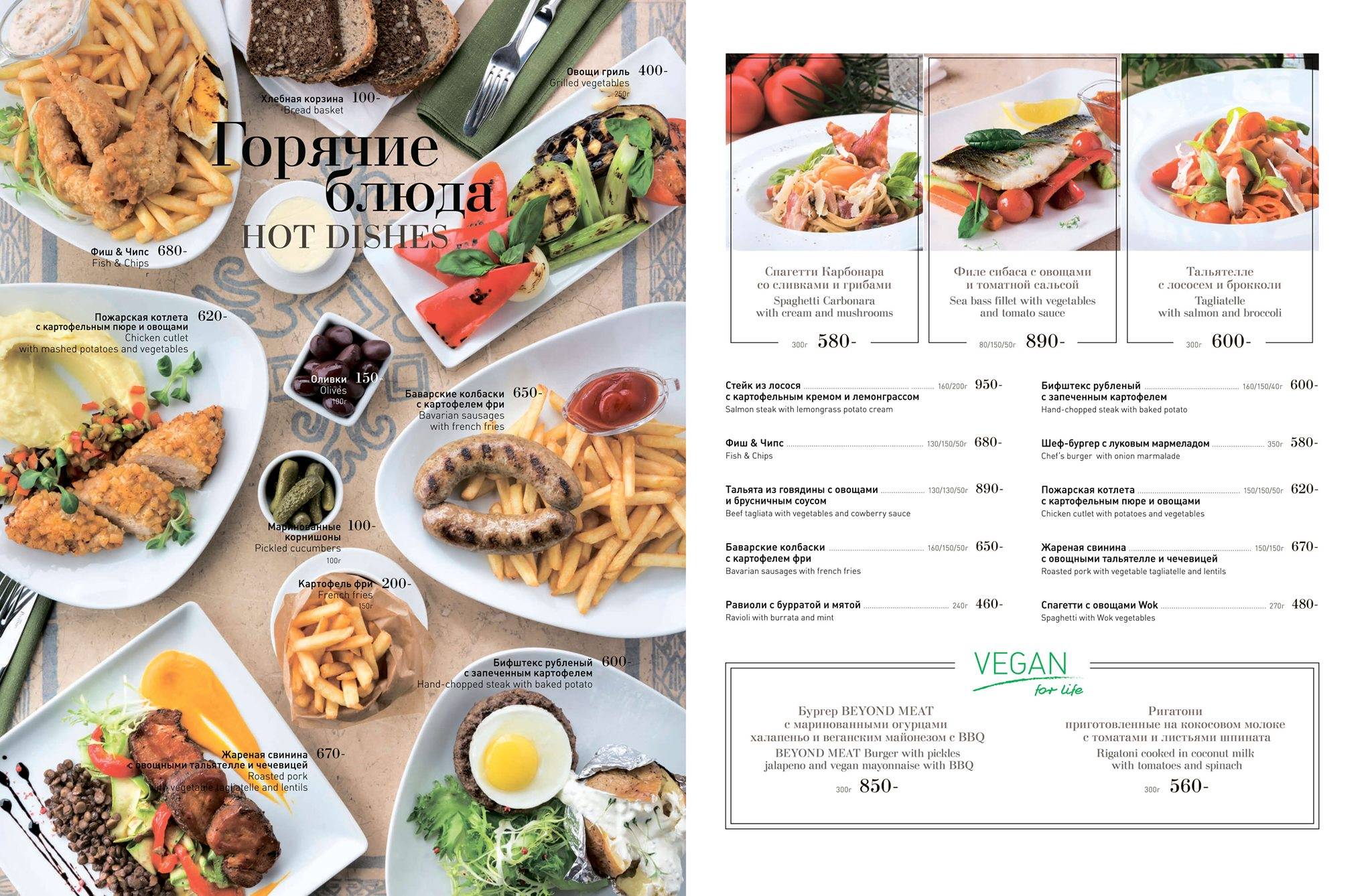 Абрикосовъ меню