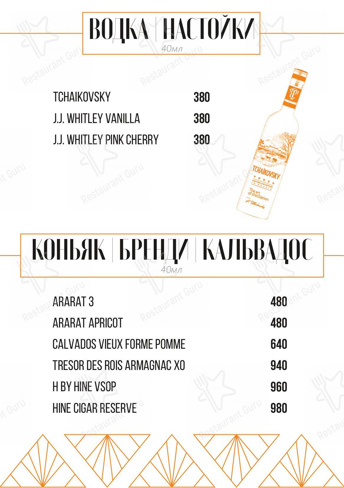 Взгляните на меню Balcon