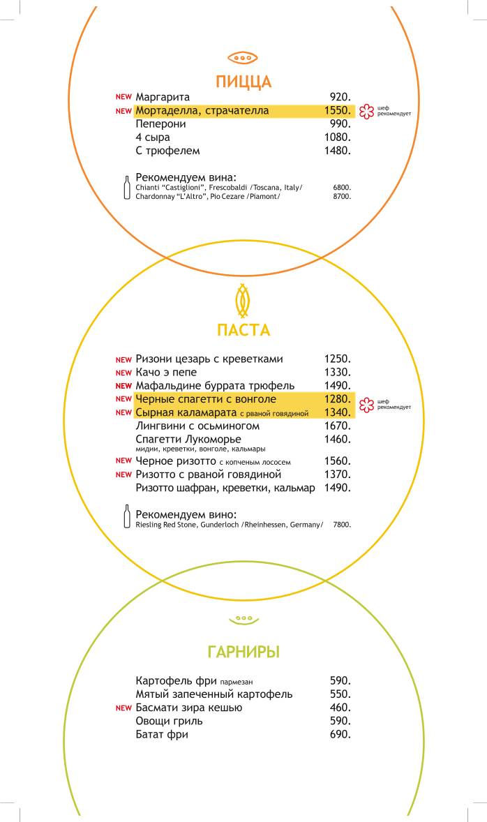 Чудо-Юдо меню