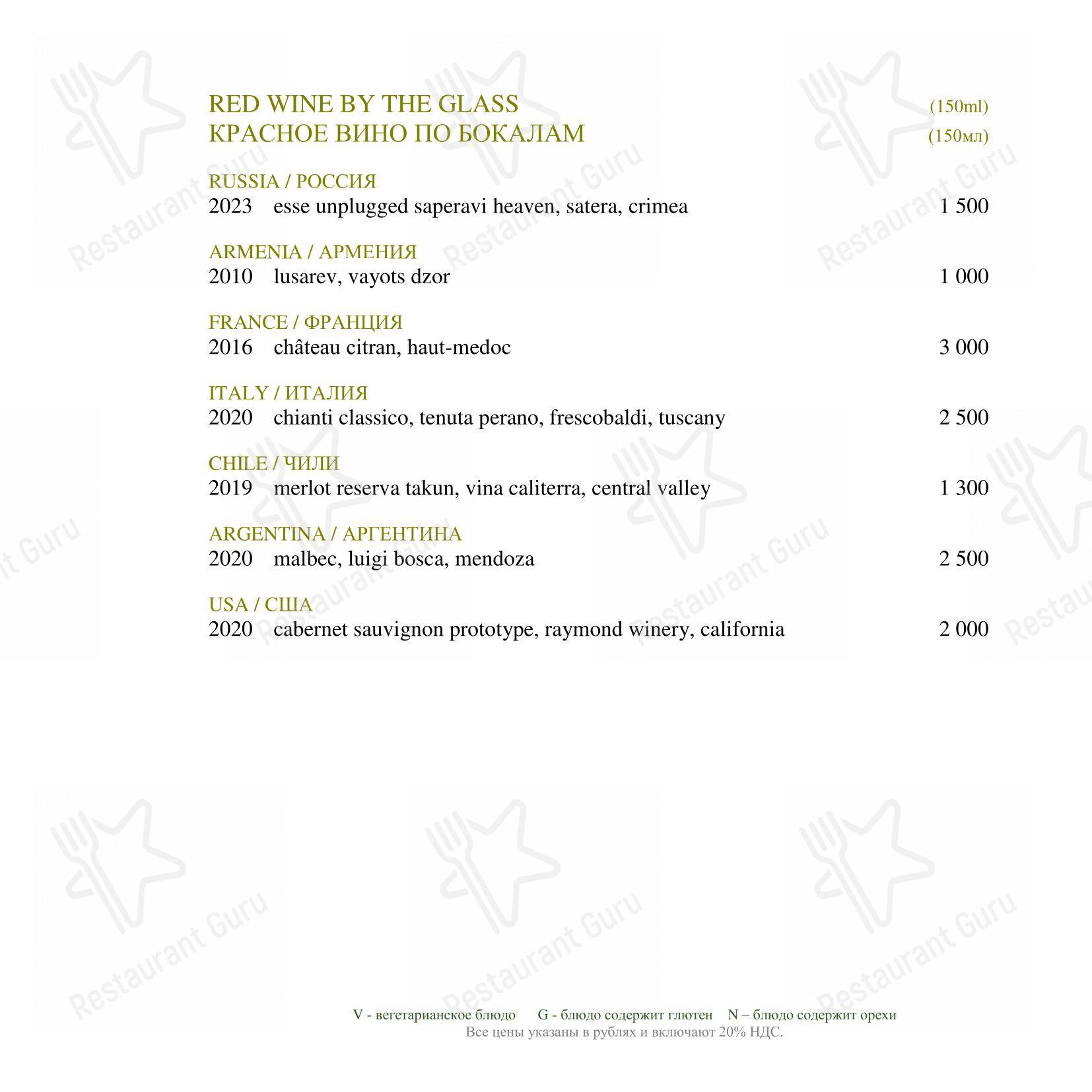 Неглинка в Москве - Основное меню