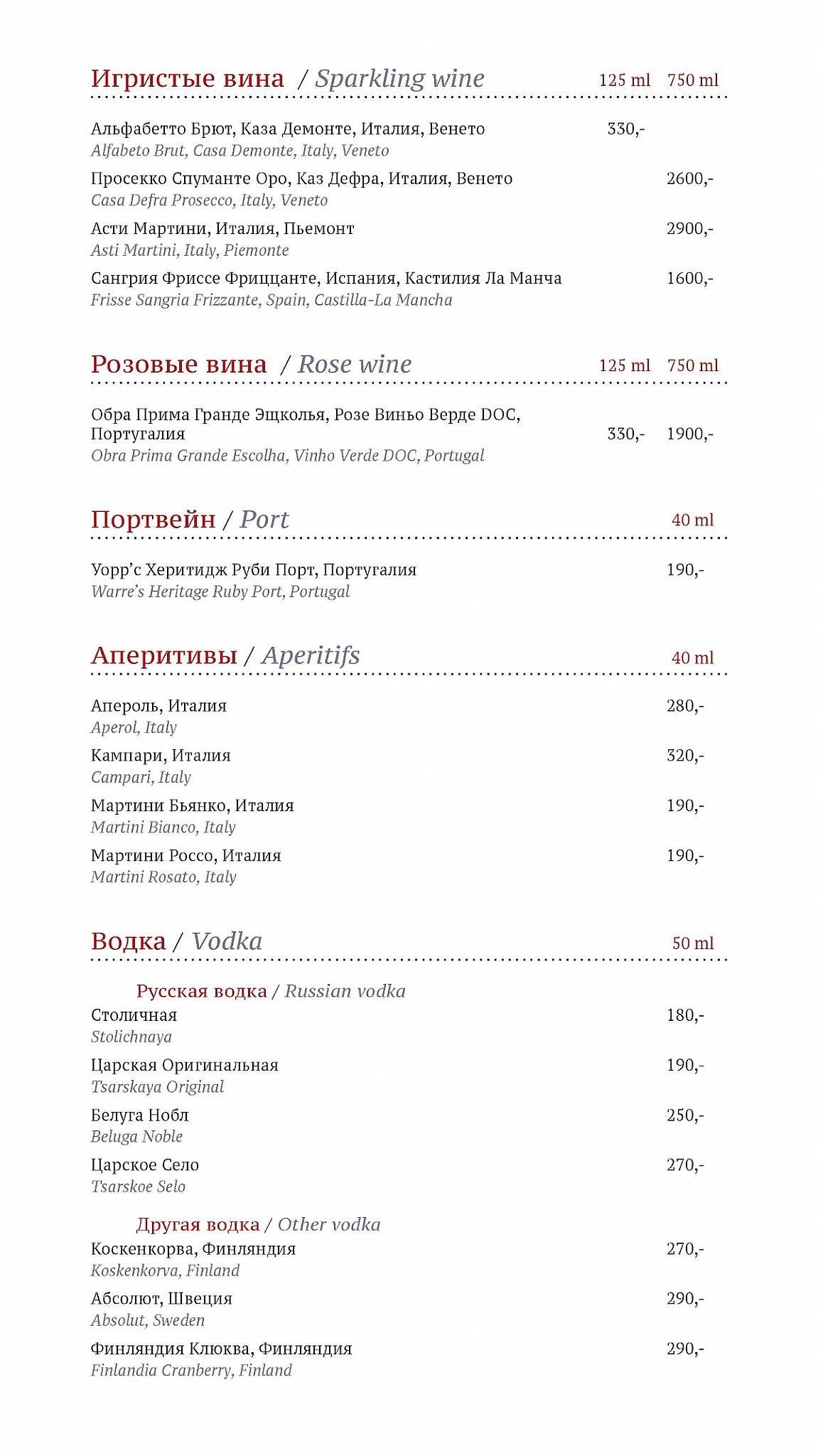 Ресторан 1010 меню