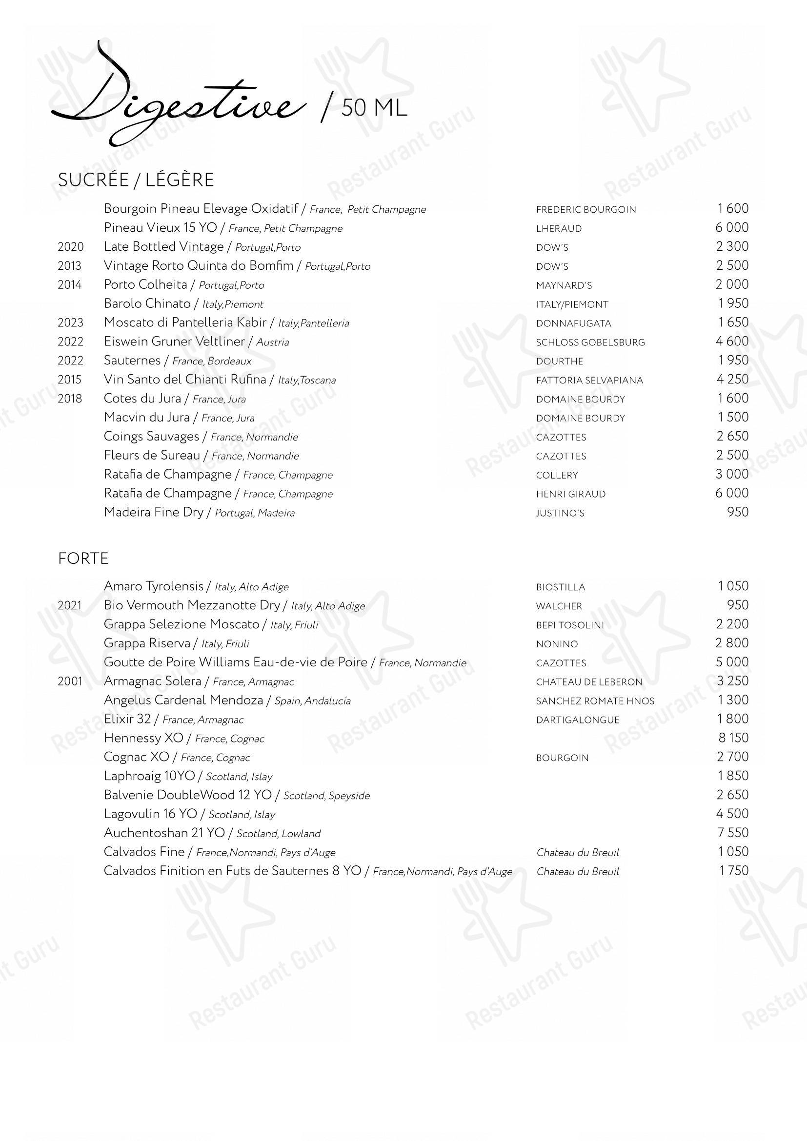 Гвидон в Москве - Меню