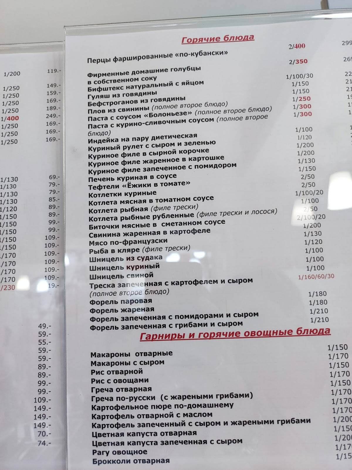 Пельменная № 1 меню