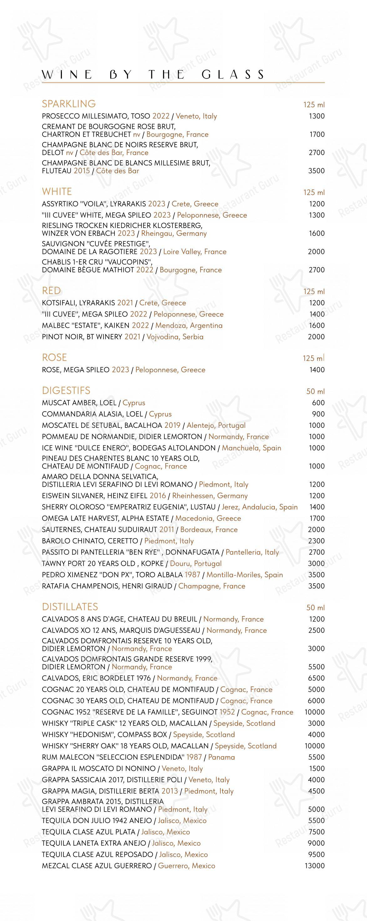 Пафос в Москве - Основное меню