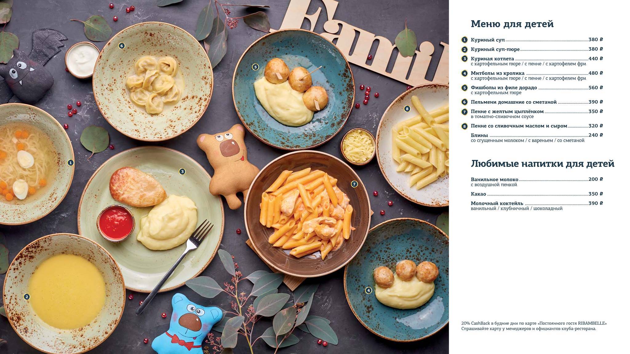 Ribambelle меню