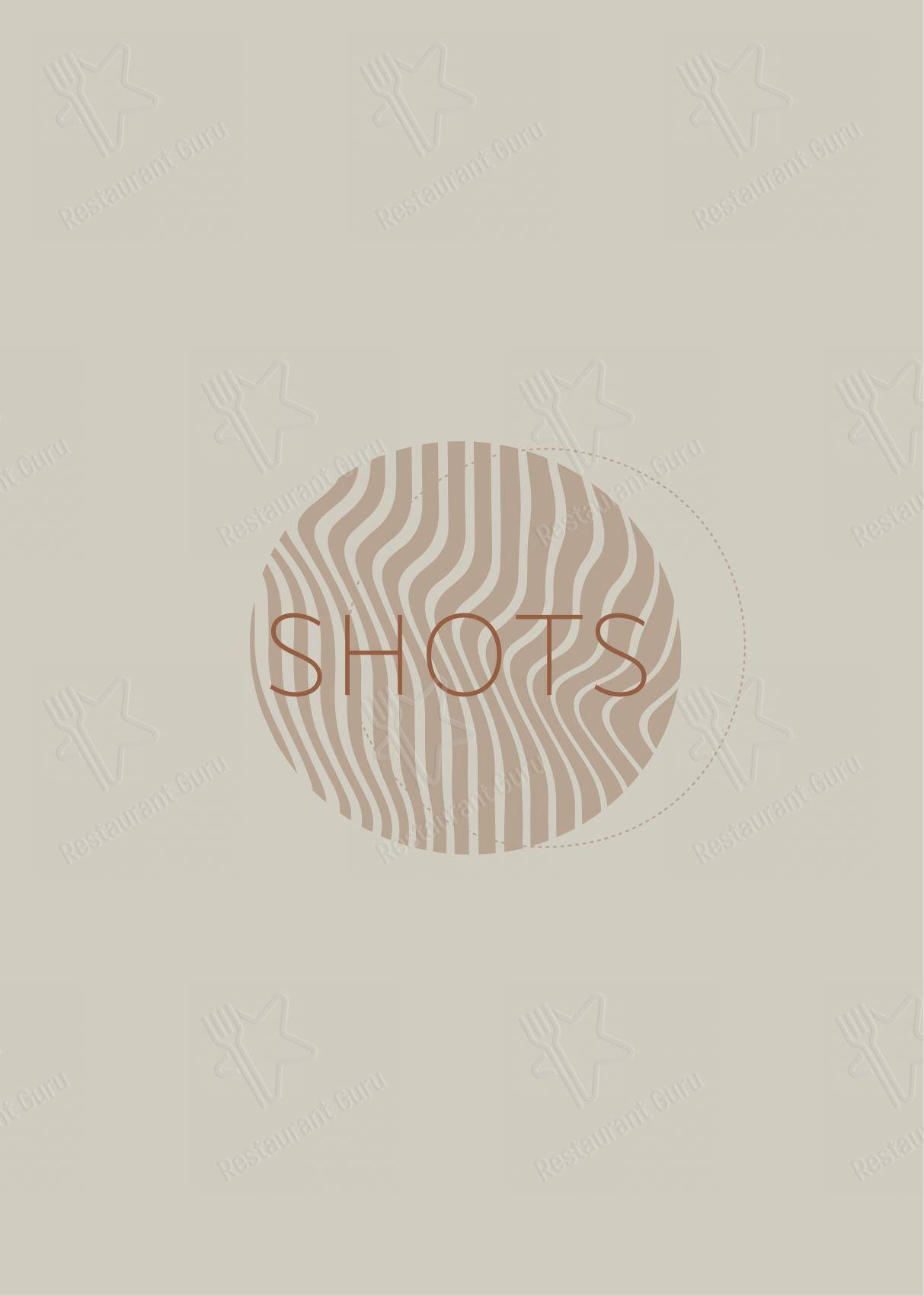 Меню для посетителей паба и бара Timeless