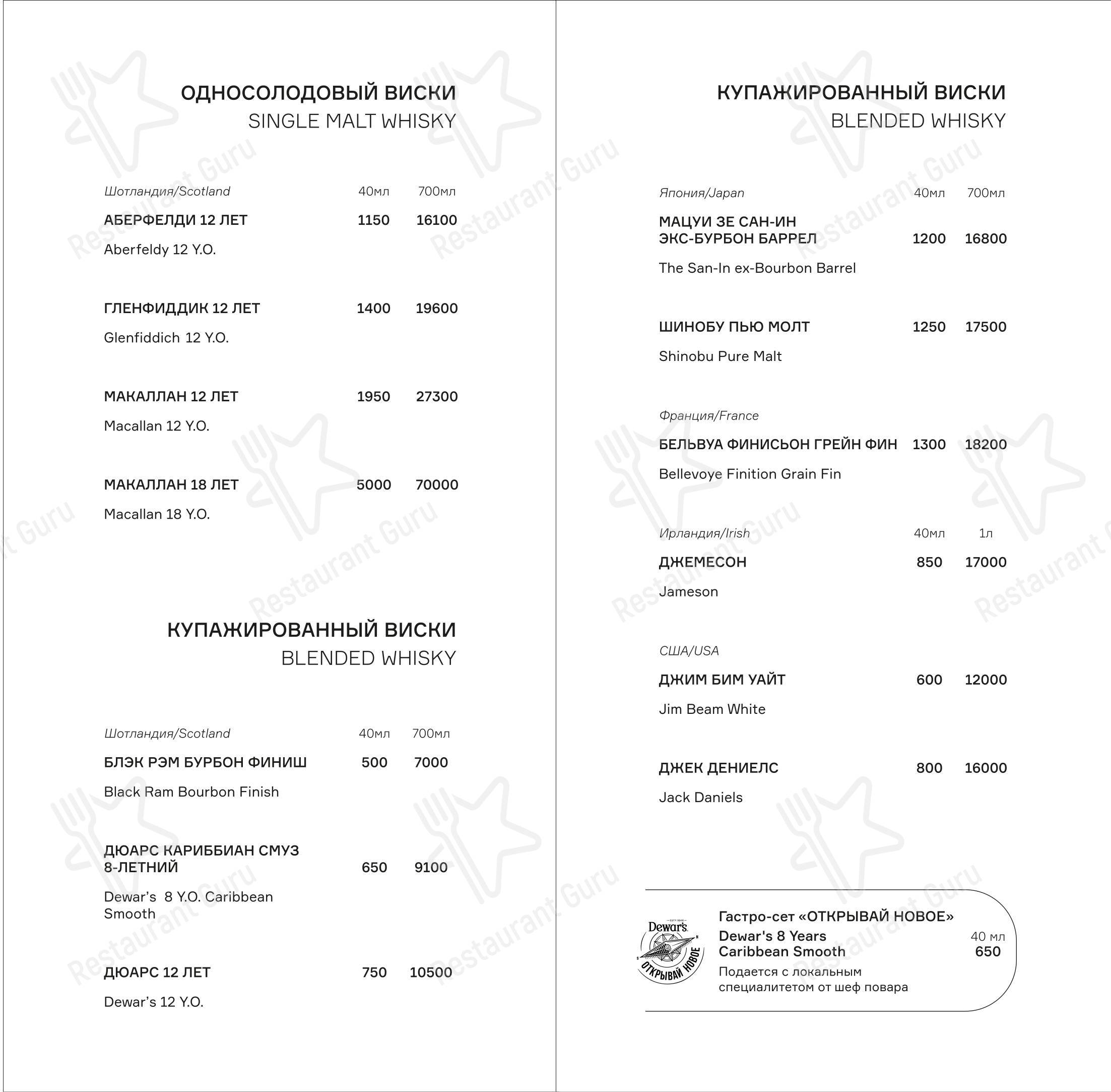 Zuma в Владивостоке - Ночное меню